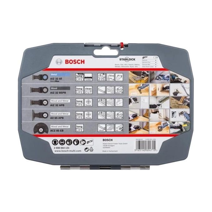 Bosch Starlock-Set Best Of Cutting 5 Pezzi