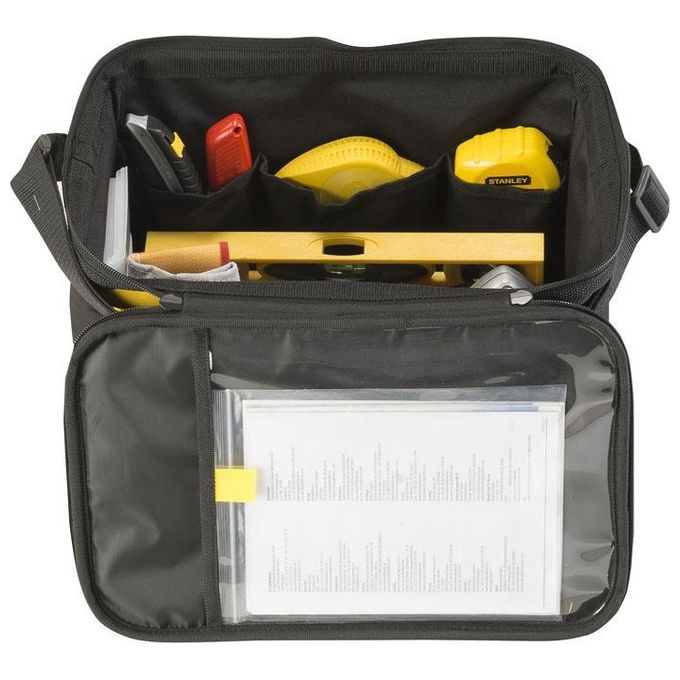 Stanley STST1-73615 Bauletto Porta Attrezzi Multiuso 14'' Poliestere 600x600 Den 14L 15Kg Tracolla Integrata Multi Tasche