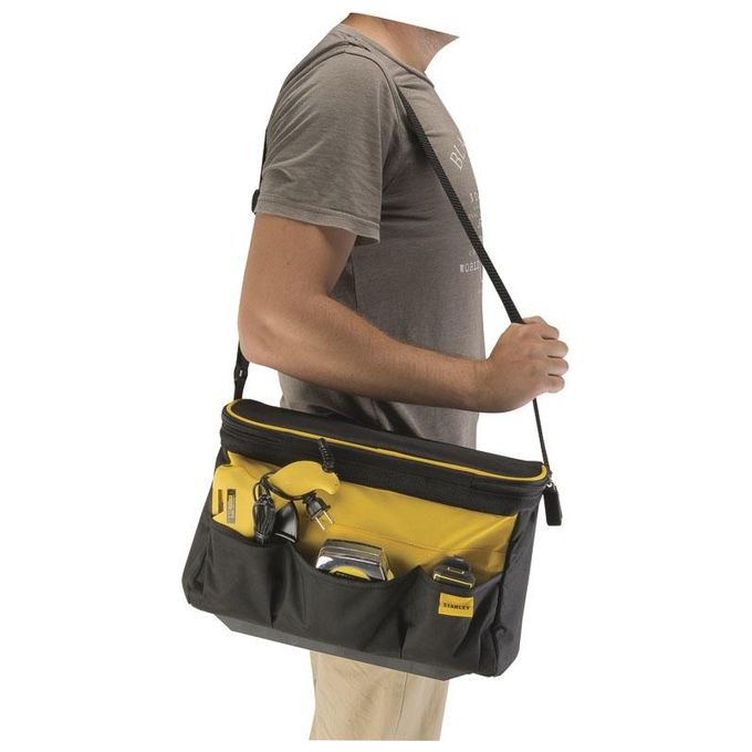 Stanley STST1-73615 Bauletto Porta Attrezzi Multiuso 14'' Poliestere 600x600 Den 14L 15Kg Tracolla Integrata Multi Tasche