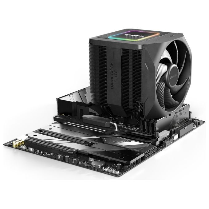 Be quiet! BK037 Dark Rock Elite Dissipatore CPU 2 Ventole PWM 135mm 7 Heatpipe ARGB colore Nero