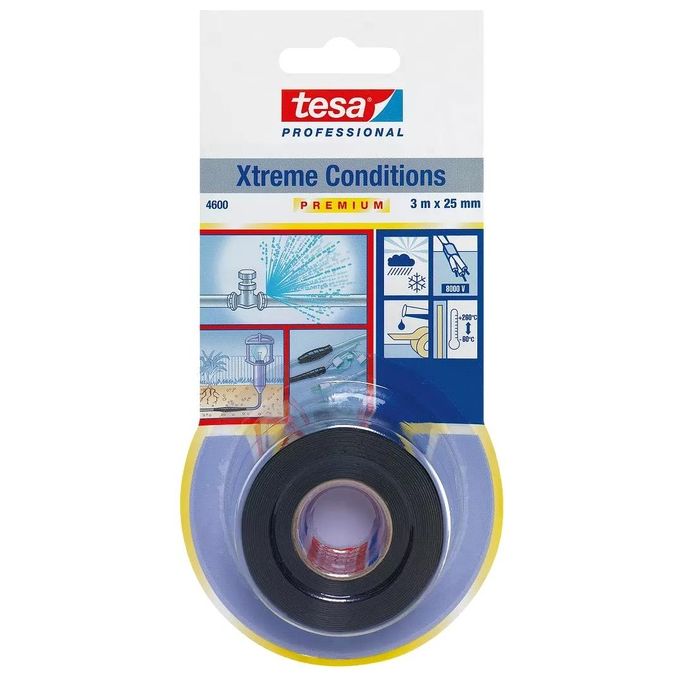 Tesa Nastro Autoagglomerante 3X25 Nero 4600