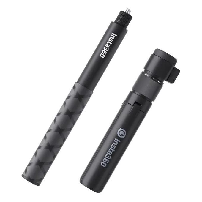 Insta360 CINGBTH-B Bullet Time Kit Impugnatura Treppiede e Selfie Stick 120 cm Attacco 1-4'' colore Nero