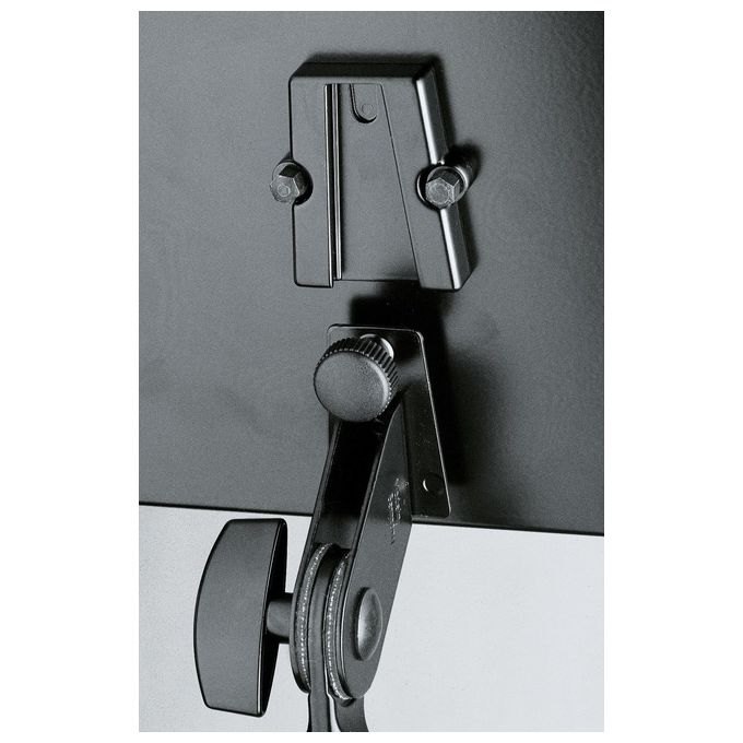 KandM 12140-000-55 Supporto da Tavolo Universale in Acciaio e Alluminio Pieghevole con Treppiede colore Nero
