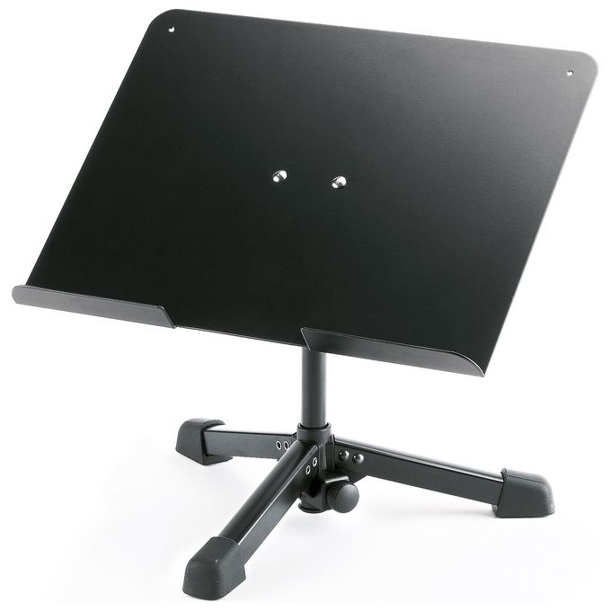 KandM 12140-000-55 Supporto da Tavolo Universale in Acciaio e Alluminio Pieghevole con Treppiede colore Nero