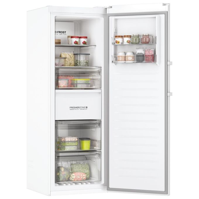 Haier H3F-285WE Instaswitch Congelatore Verticale 285 L 171 cm Classe E 38 dB No Frost Wi-Fi colore Bianco