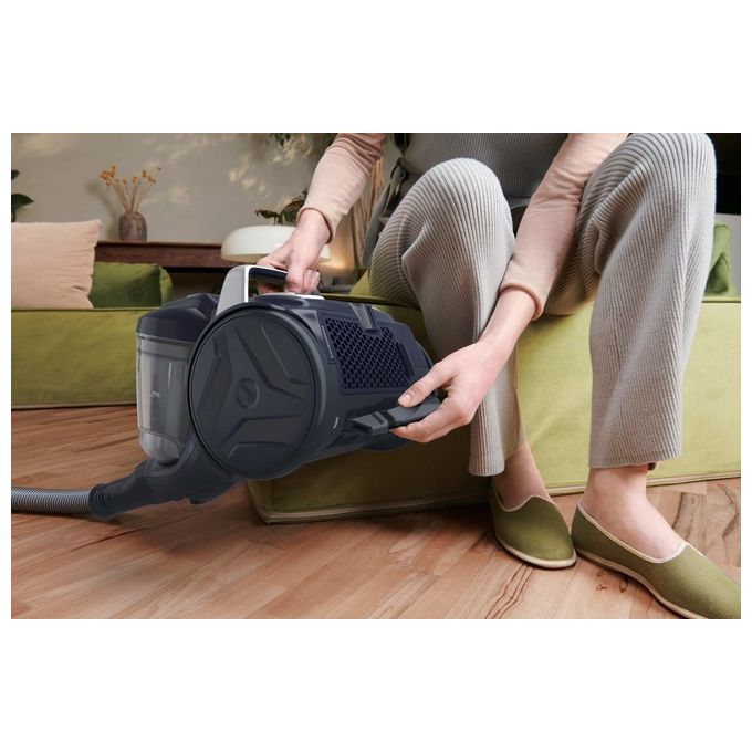 Hoover BR71_BR20011 Breeze Aspirapolvere a Traino con Filo senza Sacco Tecnologia Ciclonica Potenza 700 W Capacita' 2 Litri Glamour Blue
