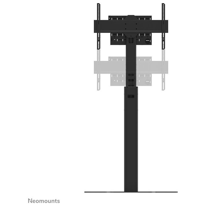 Neomounts FL45S-825BL1 Supporto da pavimento per TV 37-75'' Regolabile in Altezza 104-157 cm con Gestione Cavi e Piastra di Sicurezza colore Nero