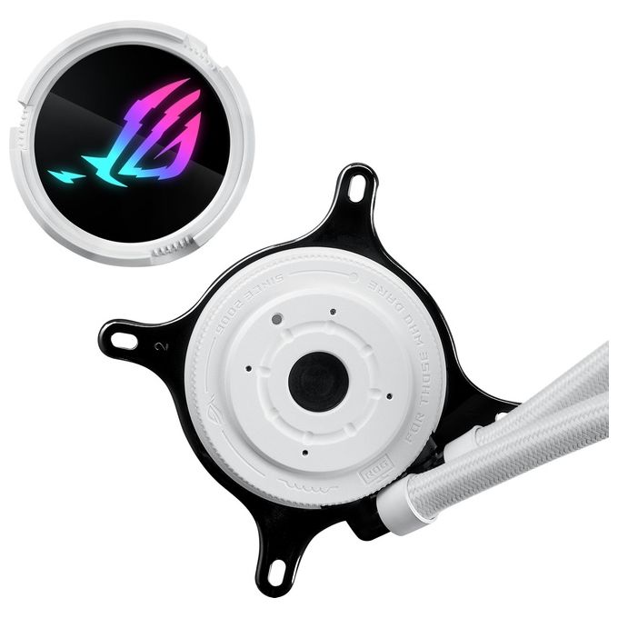 ASUS 90RC00T2-M0UAY0 ROG Strix LC III Kit di raffreddamento a liquido per CPU Pompa Asetek Gen7 v2 3 ventole da 120 mm ARGB colore Bianco