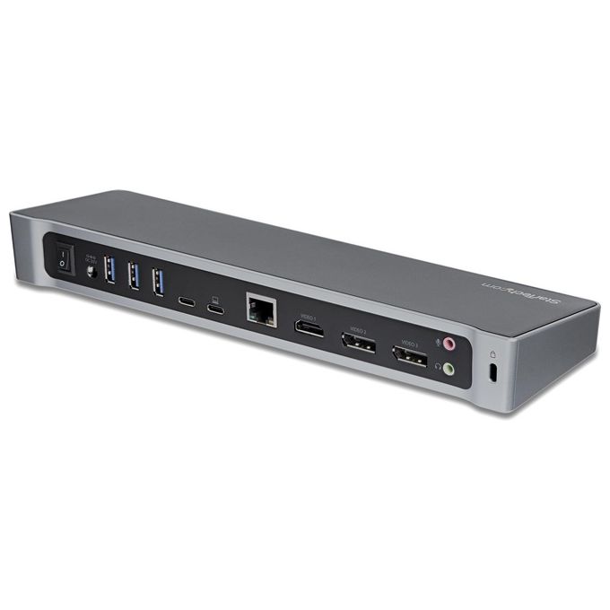 Startech Dock per Triplo Monitor 4k Usb-c con 5x Porte Usb 3.0