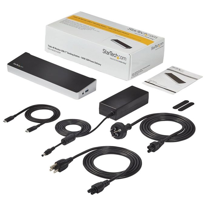 Startech Dock per Triplo Monitor 4k Usb-c con 5x Porte Usb 3.0