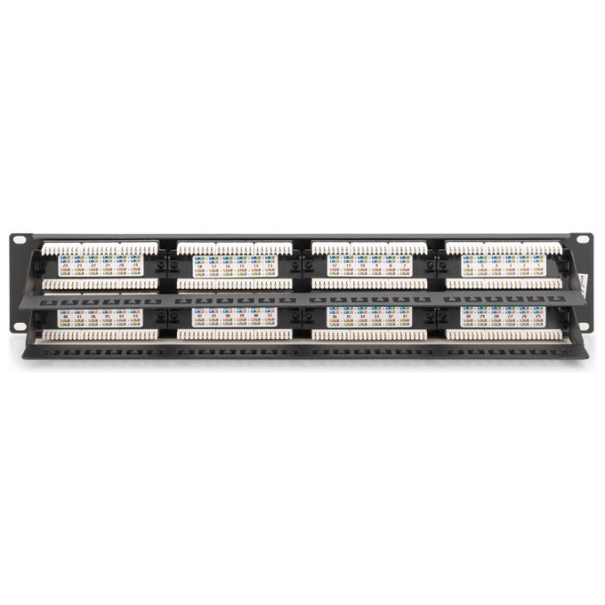Digitus pannello patch 19'' non schermato utp 48 porte 8 poli rj45 per reti categoria 6 - 2 unita'