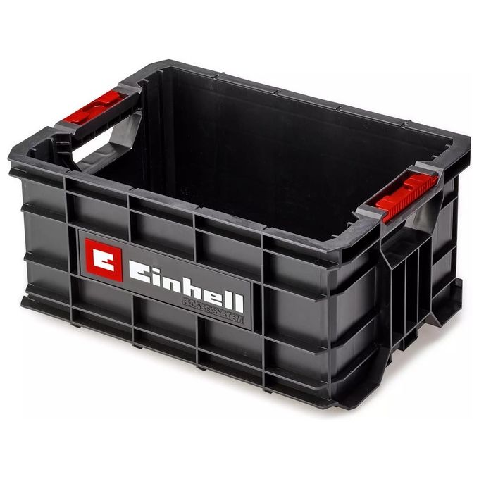 Einhell 4540037 E-Case Valigetta Portautensili Impilabile e Combinabile fino a 90 Kg in Polipropilene Resistente Colore Grigio