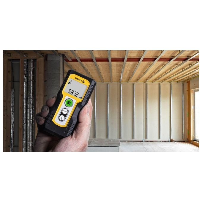 STABILA 18816 LD 220 Misuratore di Distanza Laser Portata 30 m Precisione ±3 mm IP54 colore Nero