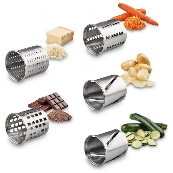 Solis 921.06 Slice and More Multigrattugia Elettrica 5 bocchelli 350 W colore Nero Acciaio inox