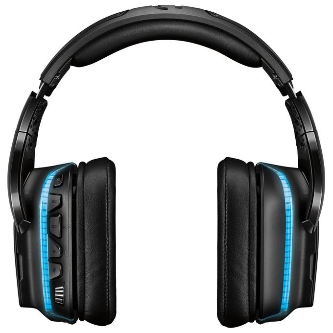 Logitech G935 Cuffie con Microfono per Gaming Audio Surround 7.1 Wireless Driver Pro-G 50mm Lyghtsync RGB Nero