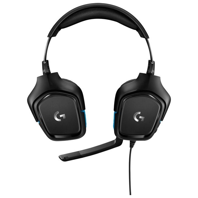 Logitech Gaming Headset G432 Cuffia a Padiglione con Microfono Canale 7.1 Cablato Usb Jack 3,5mm Nero