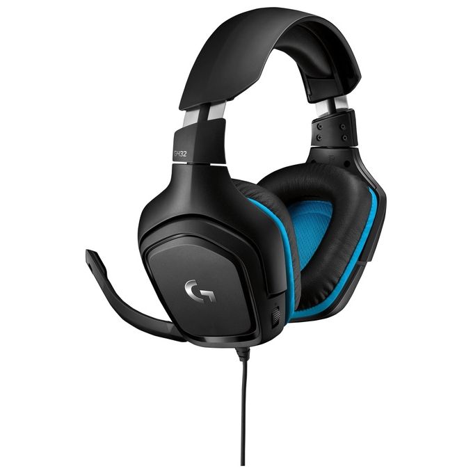 Logitech Gaming Headset G432 Cuffia a Padiglione con Microfono Canale 7.1 Cablato Usb Jack 3,5mm Nero