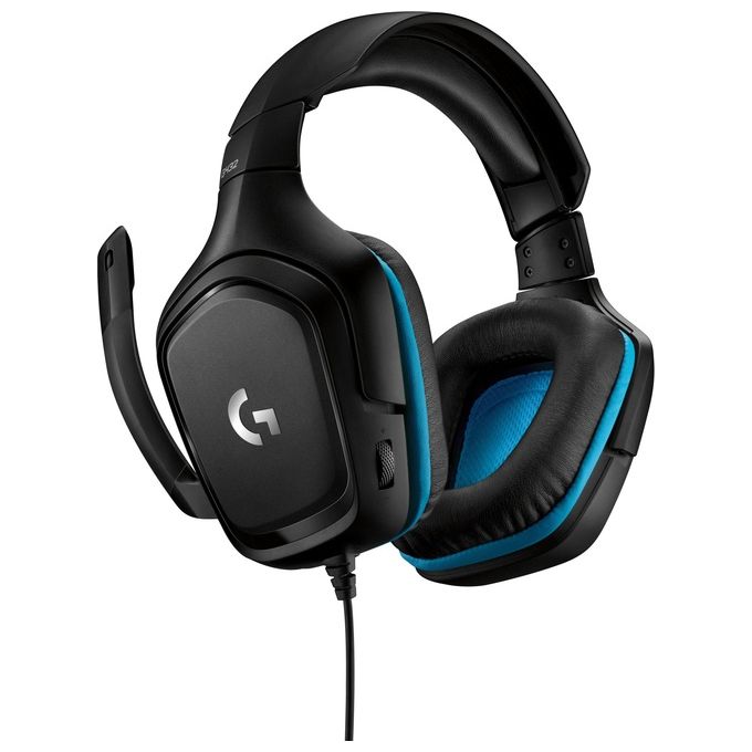Logitech Gaming Headset G432 Cuffia a Padiglione con Microfono Canale 7.1 Cablato Usb Jack 3,5mm Nero