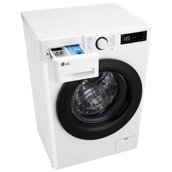 LG F2R3S09NSWB Lavatrice 9Kg AI DD Classe Energetica A-10% 1200 Giri Vapore AI Wash