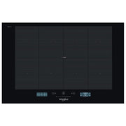 Whirlpool SMP778CNEIXL W Collection Piano cottura induzione 77 cm 8 zone FlexiFull 7400 W Touch Control colore Nero