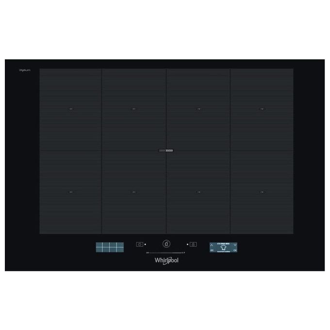 Whirlpool SMP778CNEIXL W Collection Piano cottura induzione 77 cm 8 zone FlexiFull 7400 W Touch Control colore Nero