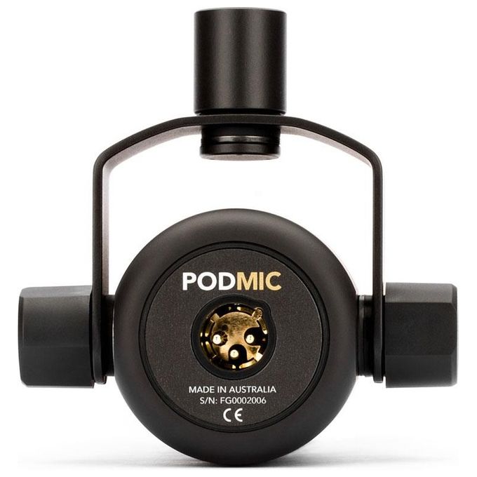 RØDE PODMIC PodMic Microfono Dinamico Cardioide XLR per Podcast e Streaming colore Nero