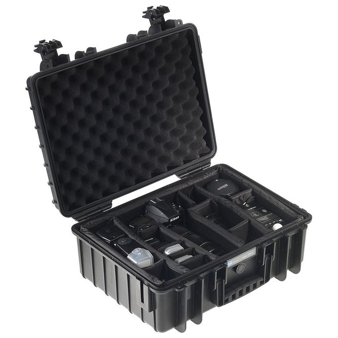 BandW International Type 5000 Custodia Rigida per Fotocamere da Esterni con Imbottitura Nero