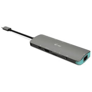 I-tec C31NANODOCKLANPD USB-C 4K Nano Docking Station HDMI 4K@60Hz Ethernet Gigabit 3x USB 3.2 Gen 1 Lettore SD-microSD Power Delivery 100W colore Argento