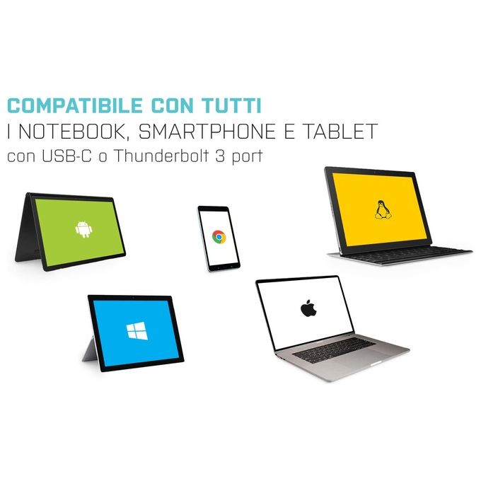 I-tec C31NANODOCKPD USB-C Metal Nano Dock 4K HDMI Power Delivery 100W 3x USB 3.1 1x SD 1x microSD colore Nero