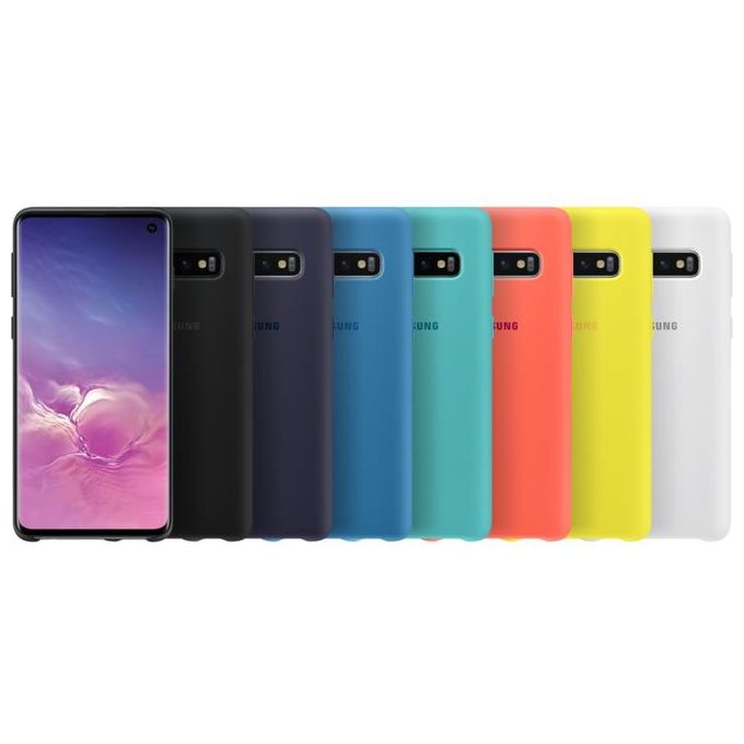 Samsung EF-PG973 Cover in Silicone per Galaxy S10 Blu Marino