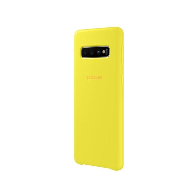 Samsung EF-PG973 Cover in Silicone per Galaxy S10 Giallo