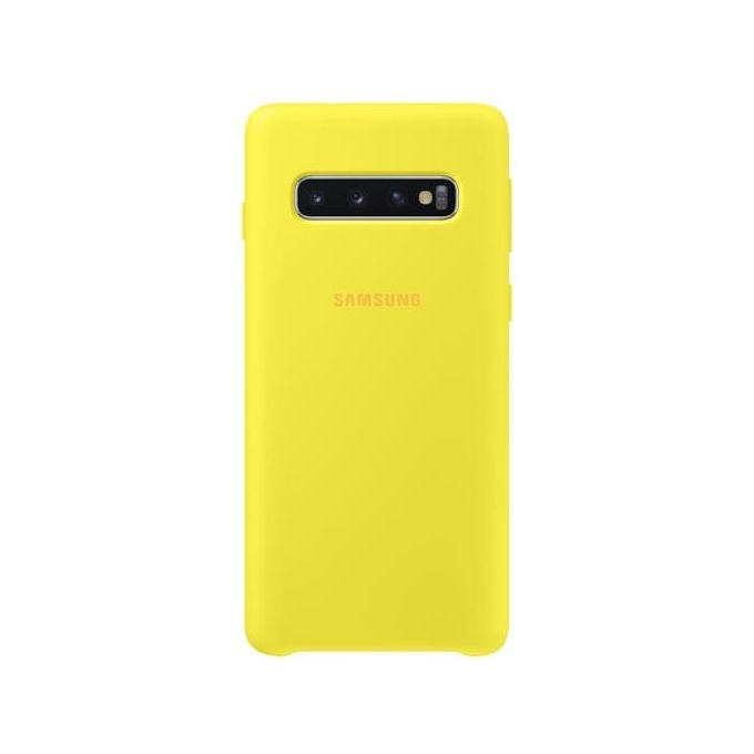 Samsung EF-PG973 Cover in Silicone per Galaxy S10 Giallo