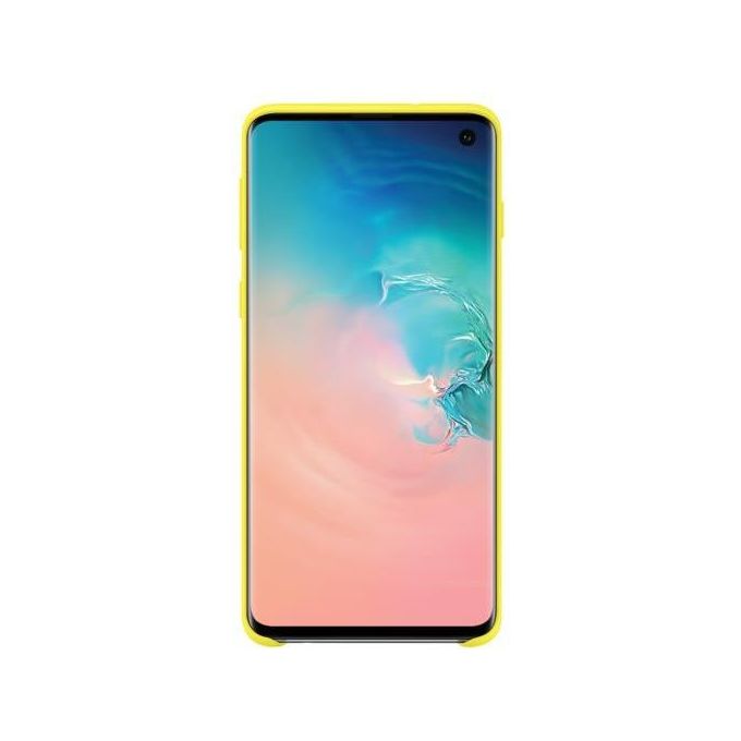 Samsung EF-PG973 Cover in Silicone per Galaxy S10 Giallo