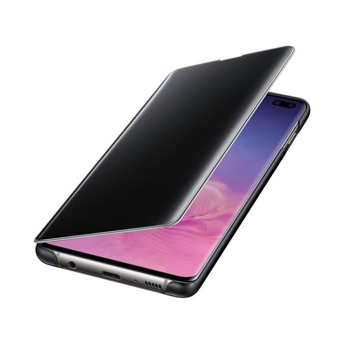 Samsung EF-ZG975 Clear View Cover per Galaxy S10+ Nero