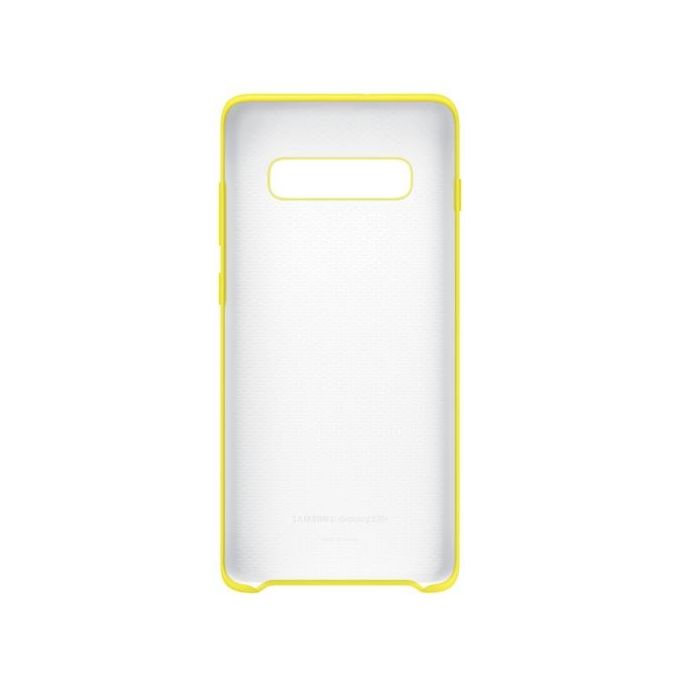 Samsung EF-PG975 Cover in Silicone per Galaxy S10+ Giallo