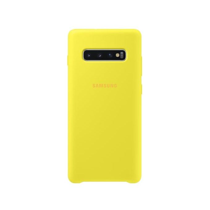 Samsung EF-PG975 Cover in Silicone per Galaxy S10+ Giallo