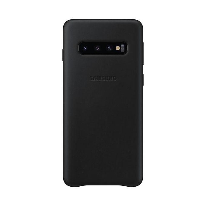Samsung Leather Cover per Galaxy S10 Nero