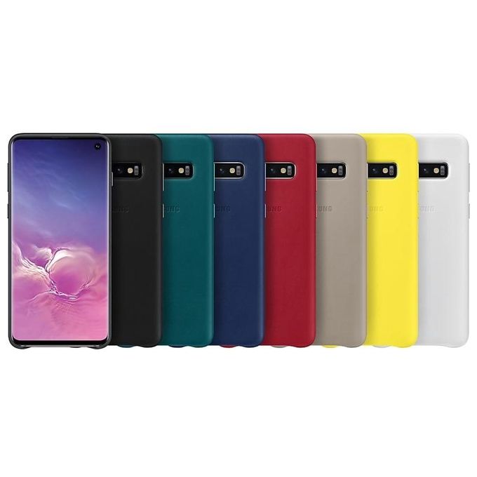 Samsung Leather Cover per Galaxy S10 Nero