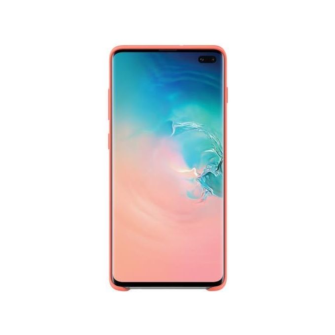 Samsung Cover in Silicone per Galaxy S10+ Berry Pink