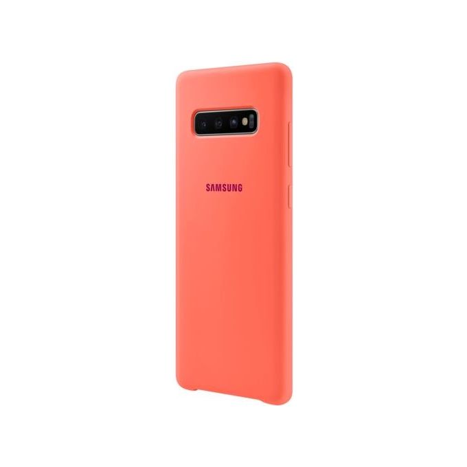 Samsung Cover in Silicone per Galaxy S10+ Berry Pink