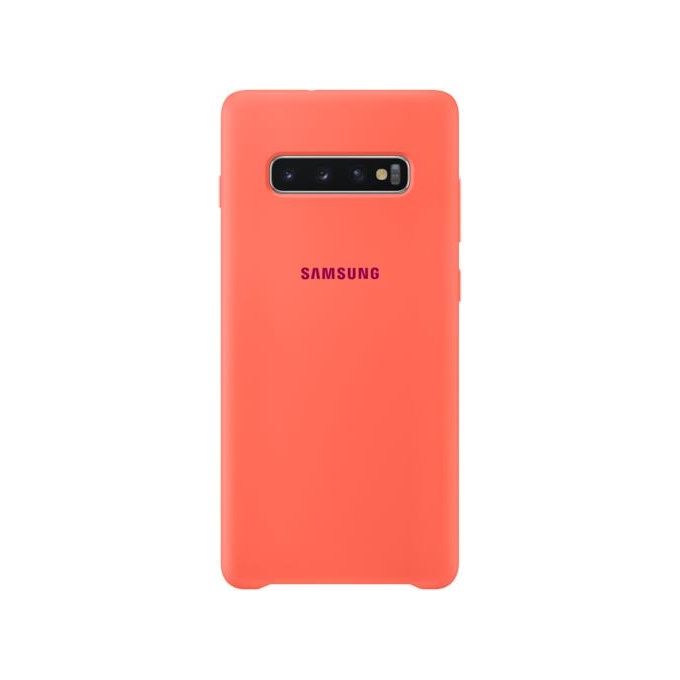 Samsung Cover in Silicone per Galaxy S10+ Berry Pink