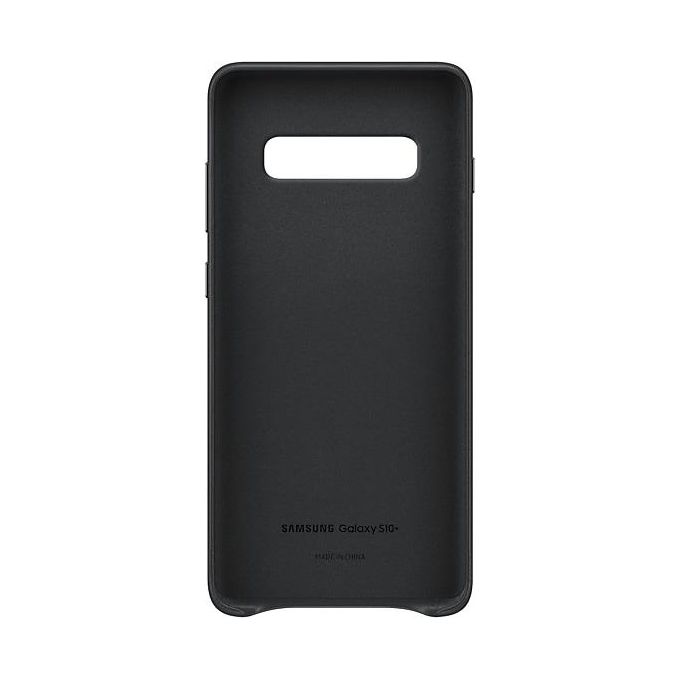 Samsung Leather Cover per Galaxy S10+ Nero