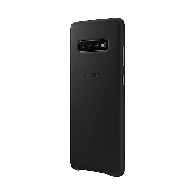 Samsung Leather Cover per Galaxy S10+ Nero