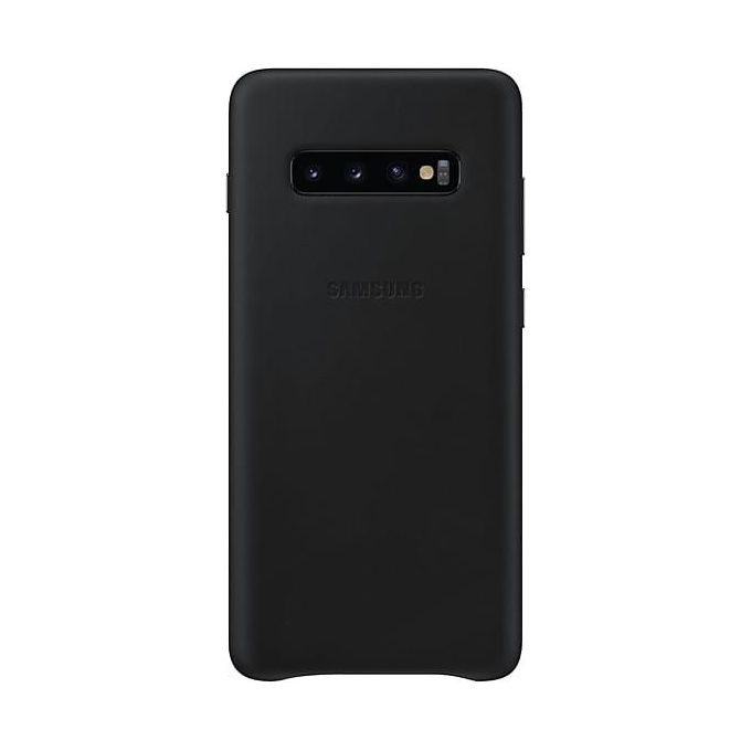 Samsung Leather Cover per Galaxy S10+ Nero