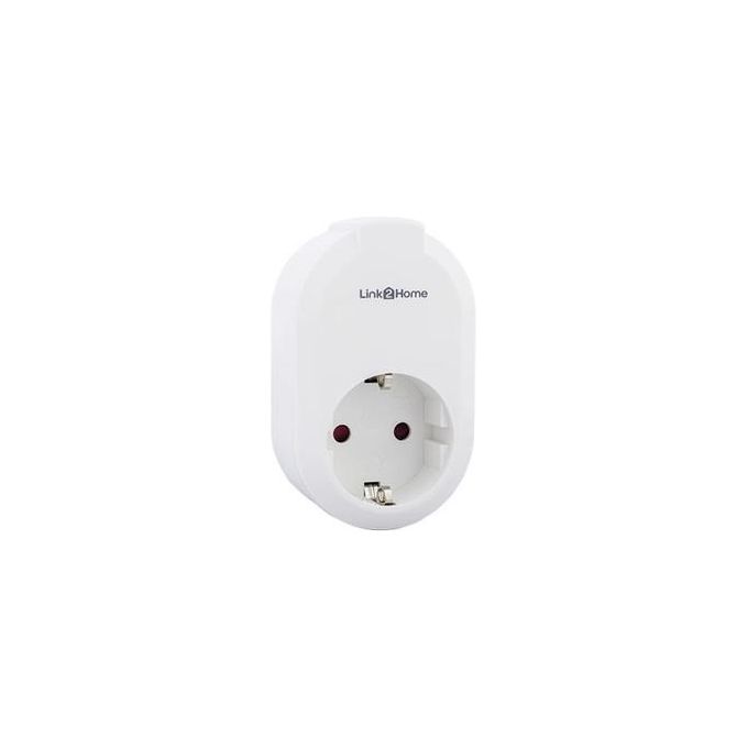 REV 0088707012 Link2Home Presa Intelligente WiFi 2300W 2,4 GHz Alexa Google Assistant colore Bianco