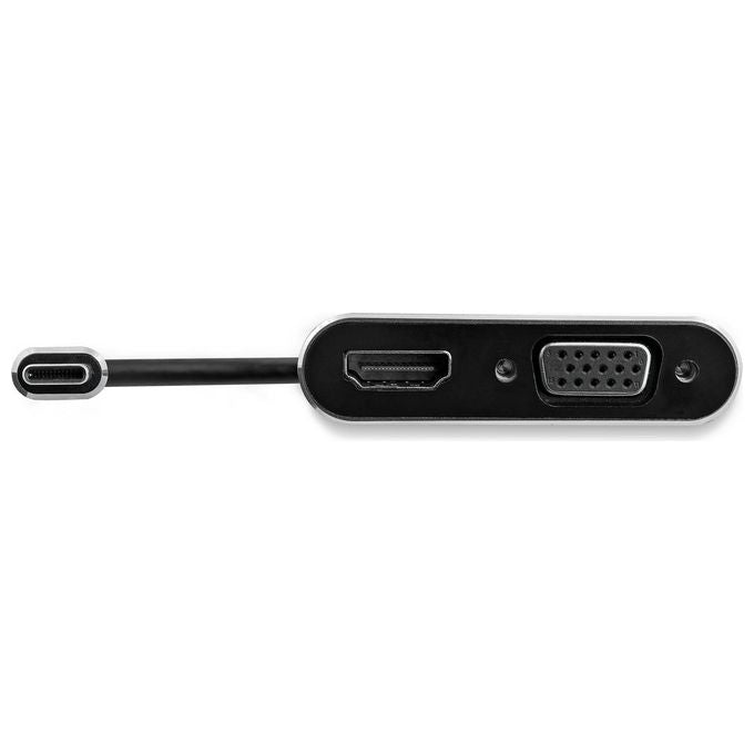 StarTech.com Adattatore Usb-C a VGA + Hdmi 2 in 1 4K 30Hz Grigio Siderale