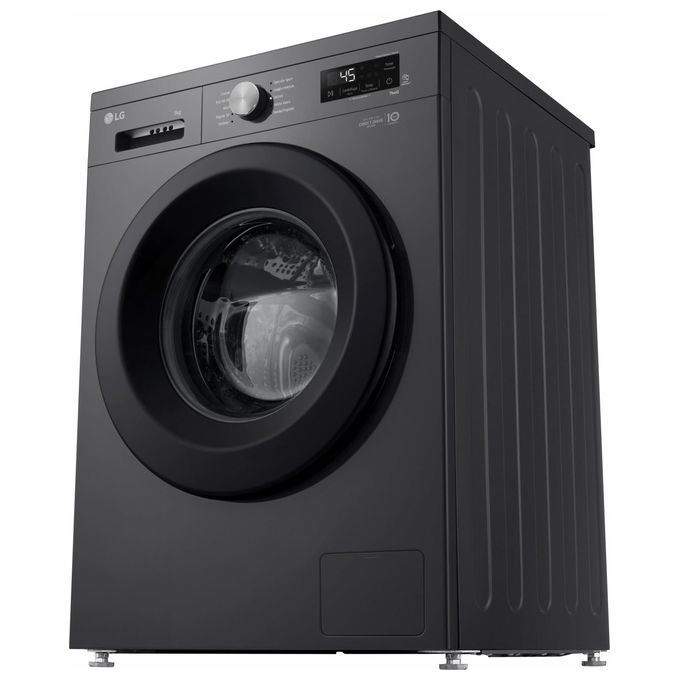 LG F4NX1009NMB Serie X1 - Lavatrice a carica frontale 9 kg, 1400 rpm, Classe A, 6 Motion Direct Drive, Allergy Care, Wi-Fi, (85x60x55 cm), Nero