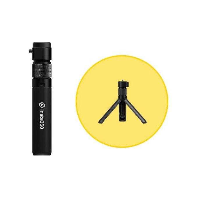 Insta360 OB01880 Bullet Time Accessory Bundle Impugnatura Treppiede Selfie Stick per X5 X4 X3 ONE RS ONE X2 ONE R ONE X colore Nero