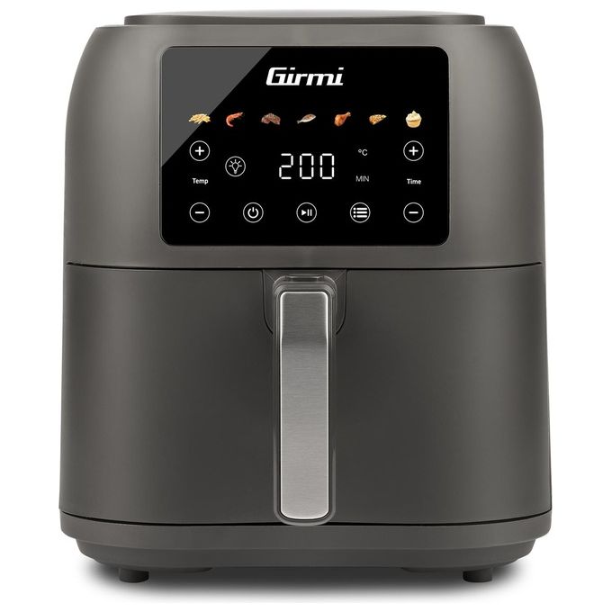 Girmi FG92 Ecofrit Deep Friggitrice ad aria 8 L 1700 W 7 programmi Display digitale colore Grigio