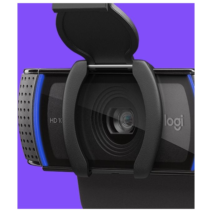 Logitech C920S HD Pro Webcam Videochiamata Full HD 1080p-30fps Correzione Luce HD Privacy Shutter